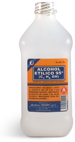 Alcohol etílico 95 grados (C3 H8 OH)